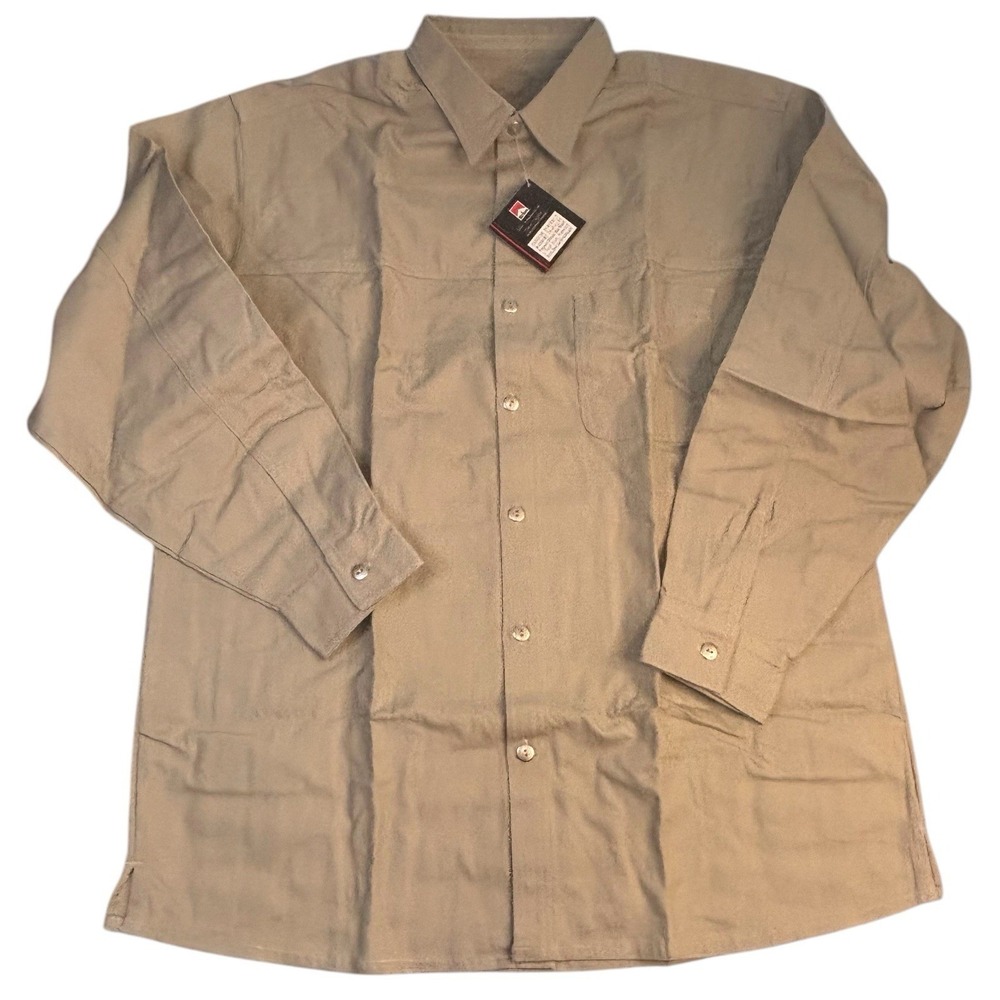 Marlboro Gear 99 Shirt Mens Large Khaki‎ Vintage NWT